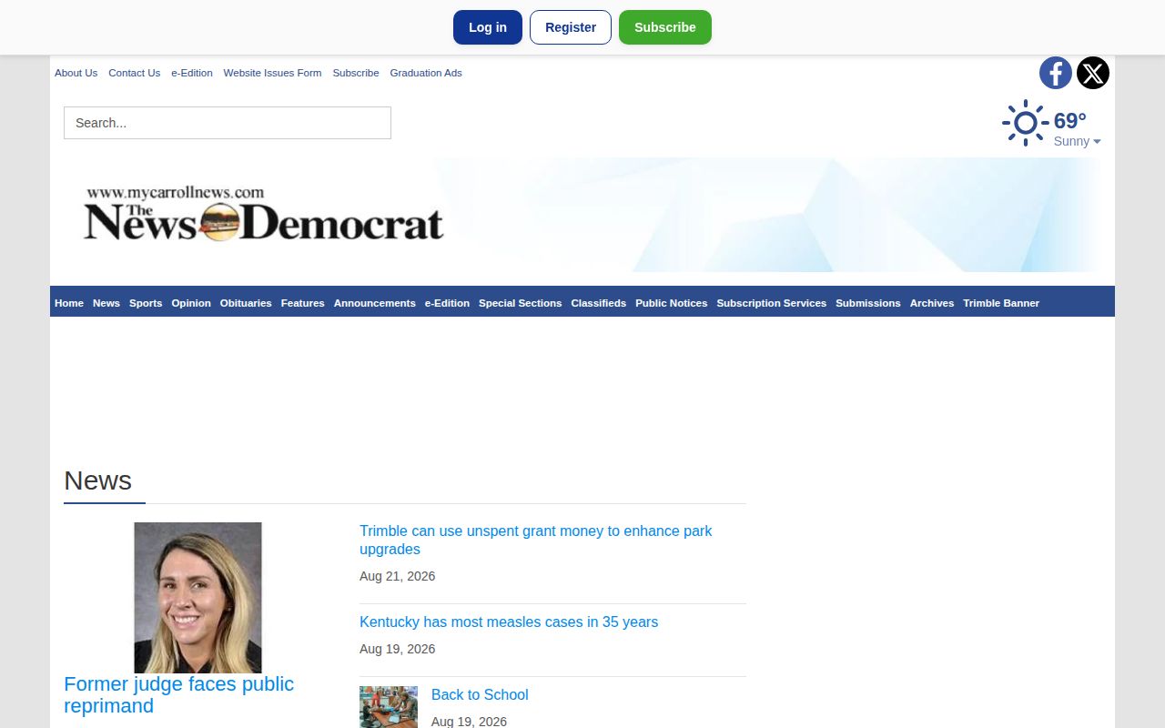 Carroll County arrest news in the News-Democrat Carroll section